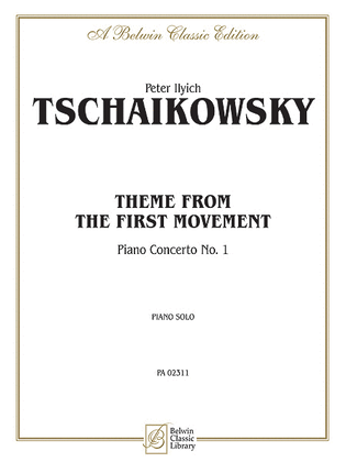 Book cover for First Movement, Piano Concerto No. 1, Theme from the