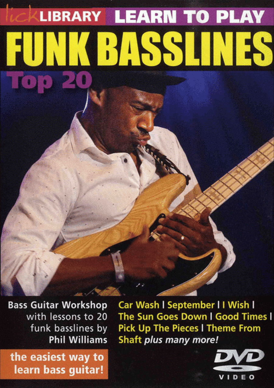 Learn To Play Funk Basslines - Top 20 Bass Guitar scores gallery preview page 1