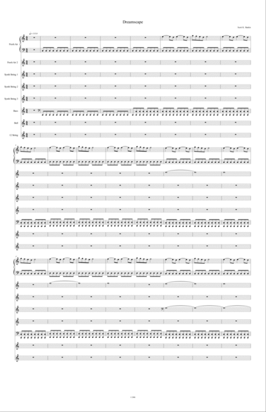 Dreamscape Small Ensemble scores gallery preview page 1