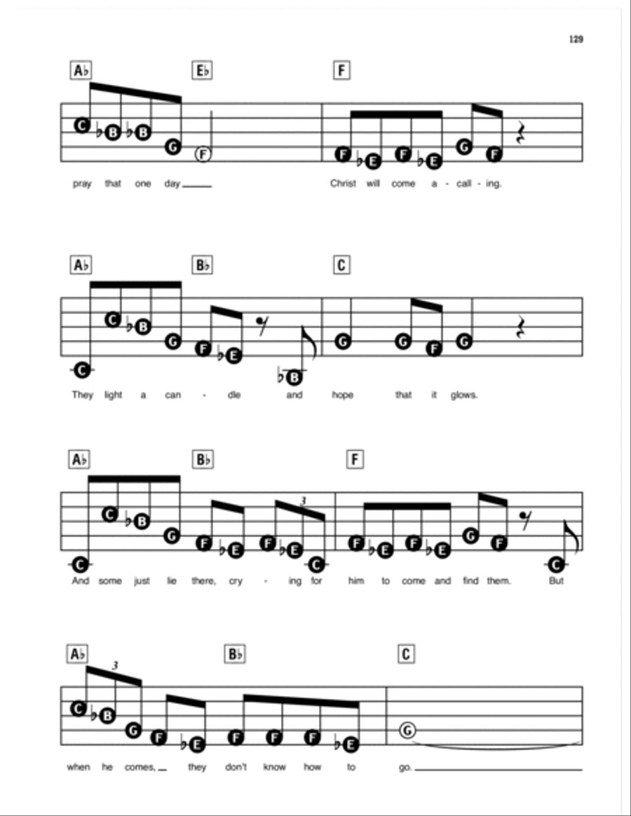 Mama Who Bore Me (from Spring Awakening) Electronic Keyboard scores gallery preview page 2