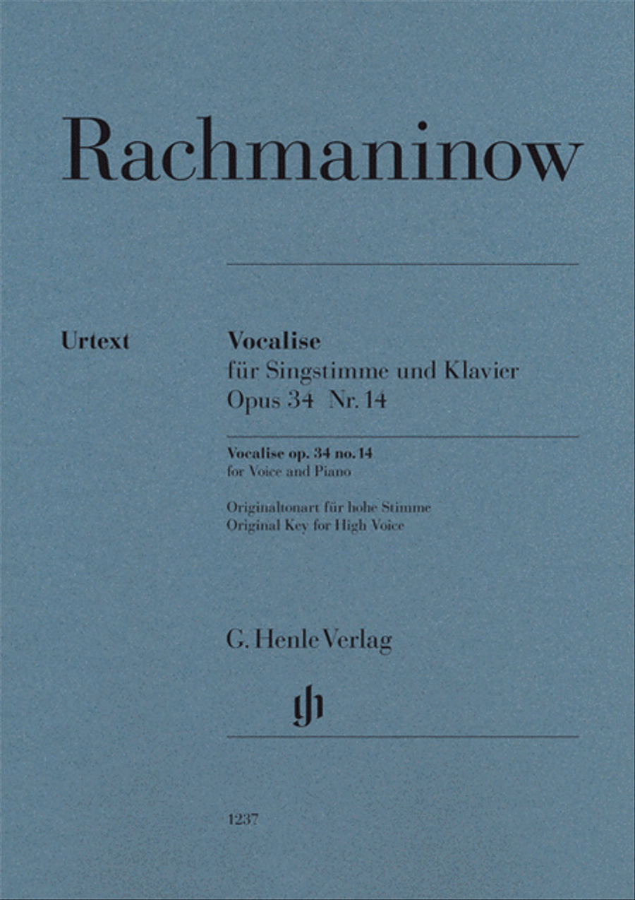 Vocalise Op. 34 No. 14