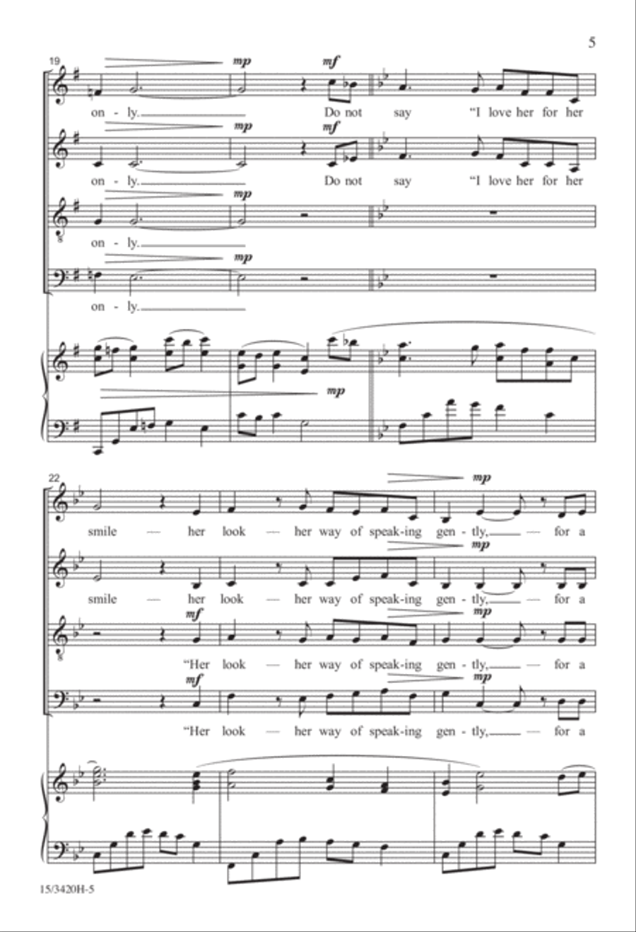 If Thou Must Love Me If Thou Must Love Me 4-Part scores gallery preview page 5