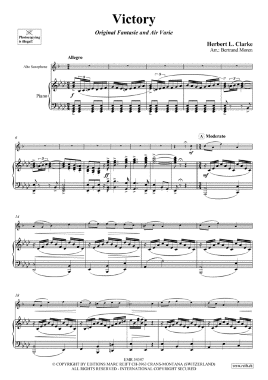 Victory Victory Alto Saxophone scores gallery preview page 4