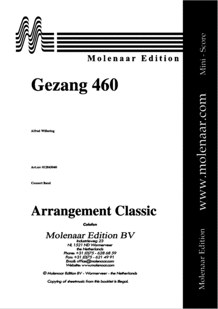 Gezang 460 Gezang 460 Concert Band scores gallery preview page 2