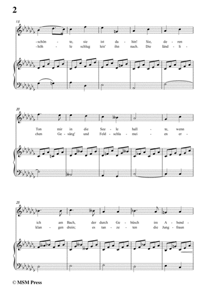 Schubert-Auf den Tod einer Nachtigall,in a flat minor,for Voice&Piano image number null