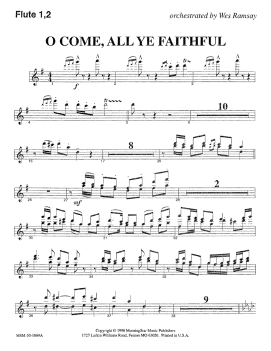 Oh, Come, All Ye Faithful Choir scores gallery preview page 2