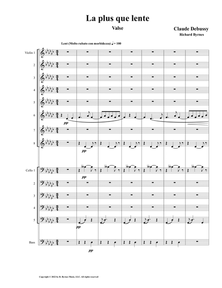 Claude Debussy – La plus que lent (String Orchestra) image number null