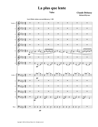 Claude Debussy – La plus que lent (String Orchestra)