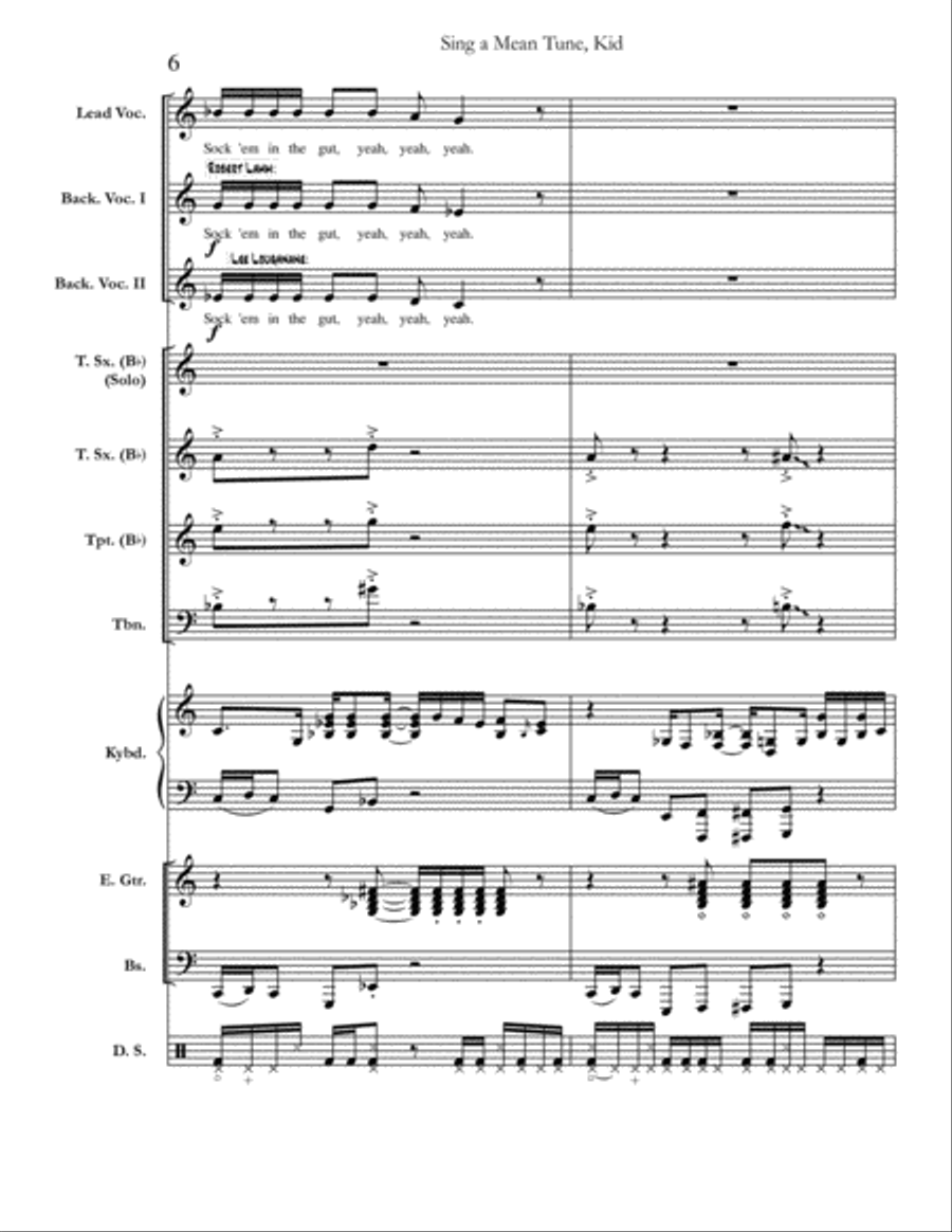 Sing A Mean Tune, Kid Small Ensemble scores gallery preview page 6