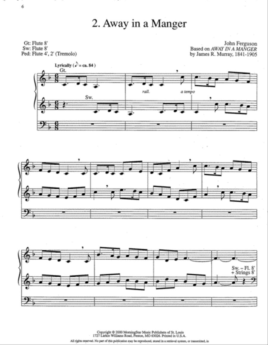 A Christmas Triptych, Set 3 Organ scores gallery preview page 4