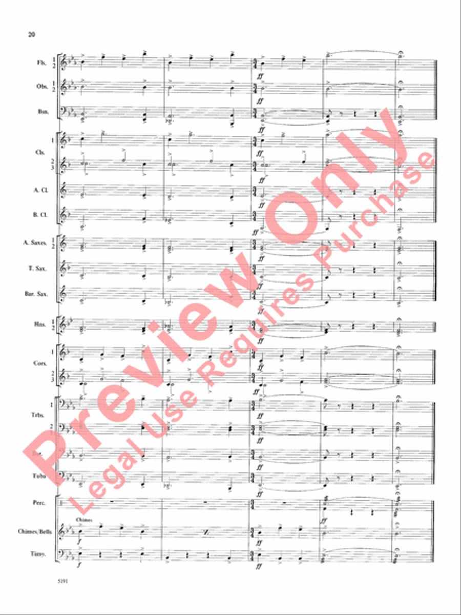 Wind Chimes Wind Chimes Concert Band scores gallery preview page 21