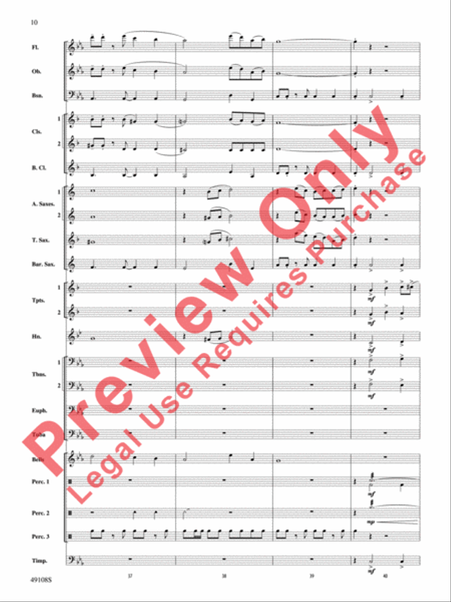 Tango for Two Left Feet Tango for Two Left Feet Concert Band scores gallery preview page 11