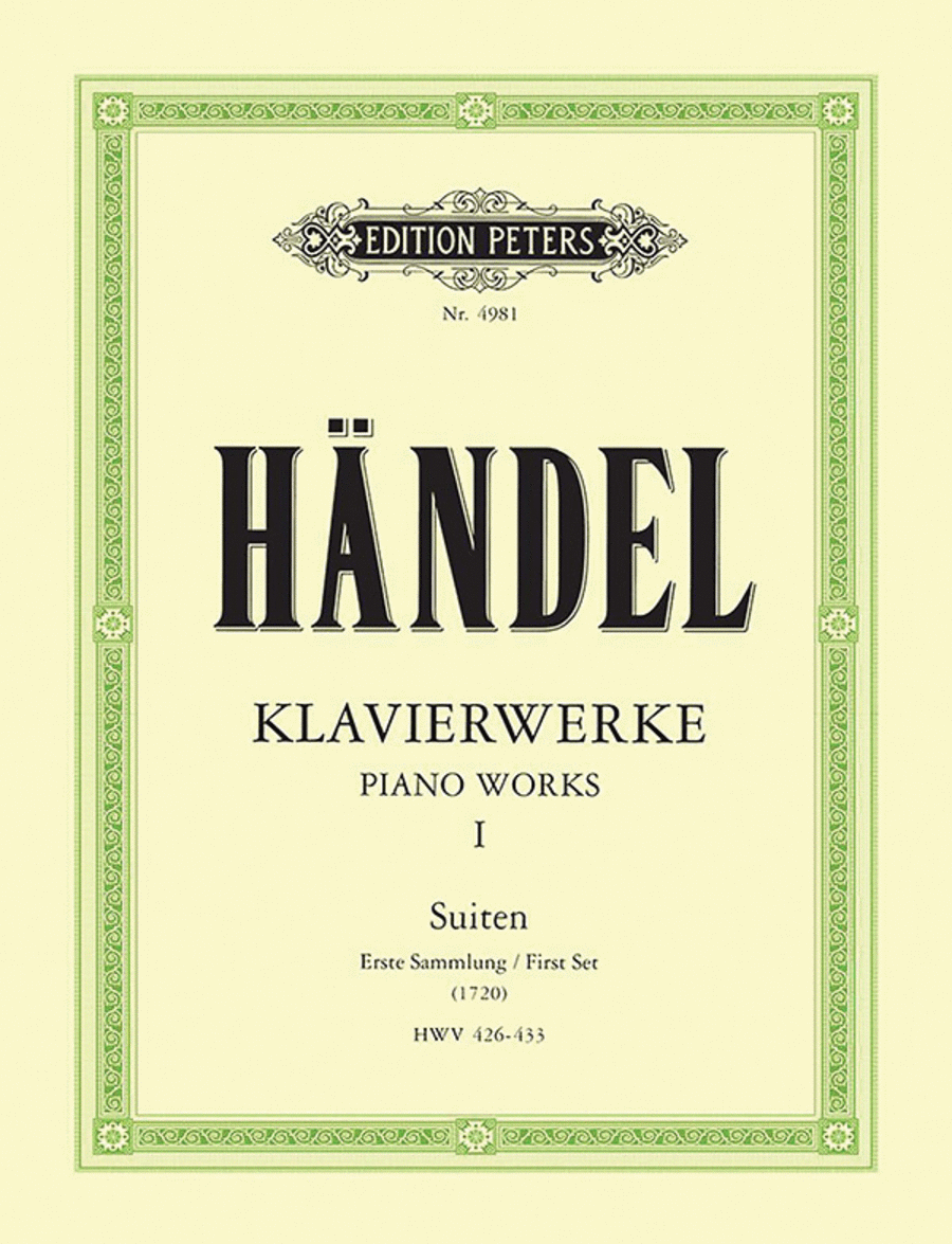 Keyboard Works -- Suites (First Set) HWV 426-433 Piano scores gallery preview page 1