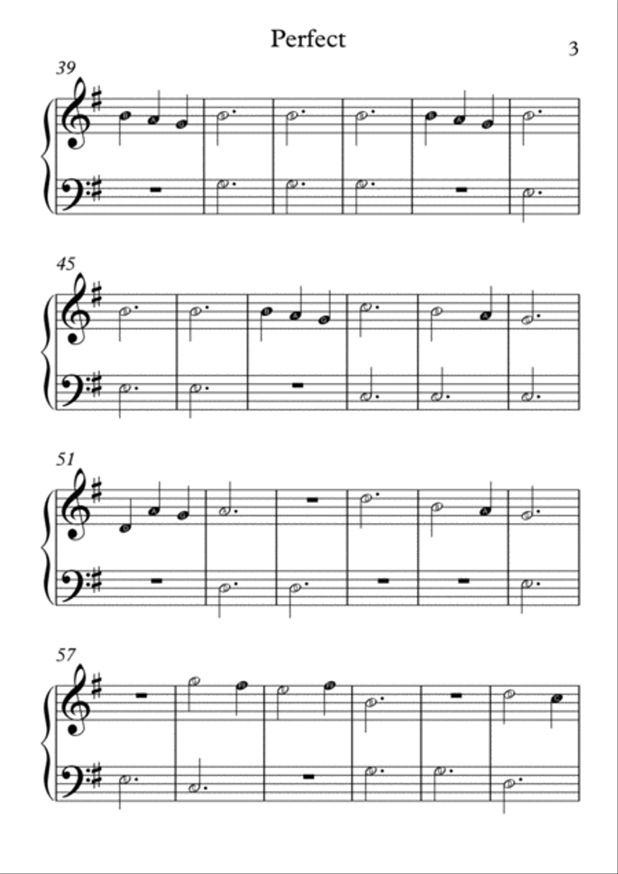 Perfect Easy Piano scores gallery preview page 3