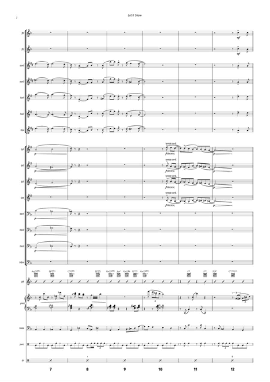 Let It Snow! Let It Snow! Let It Snow! Jazz Ensemble scores gallery preview page 2