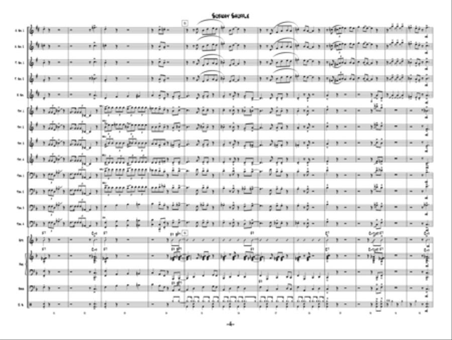 Subway Shuffle Jazz Ensemble scores gallery preview page 4