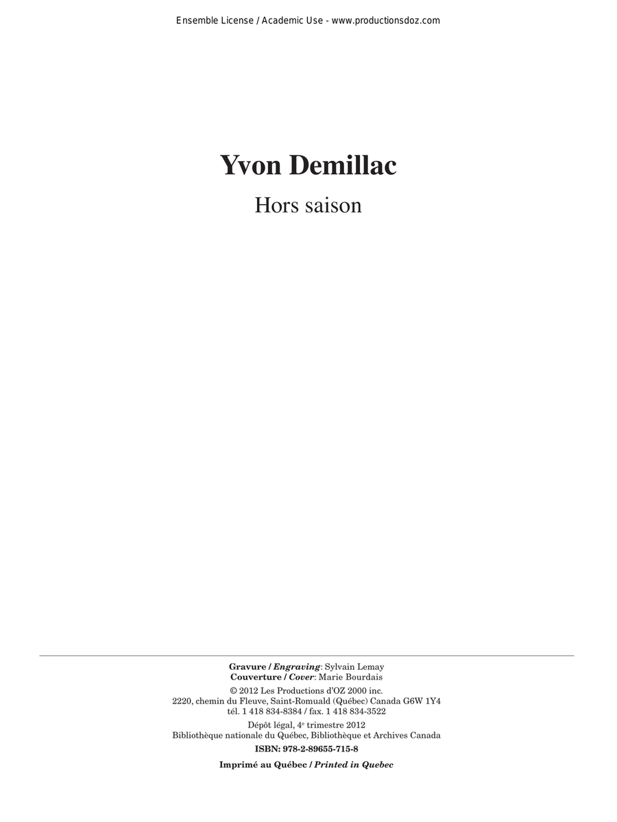 Hors saison