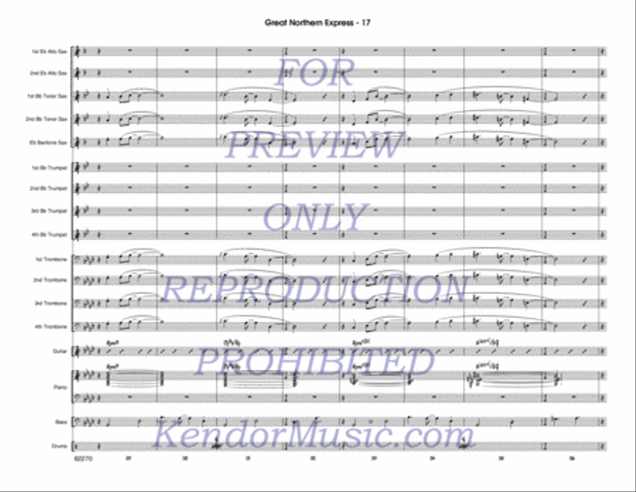 Great Northern Express Jazz Ensemble scores gallery preview page 18