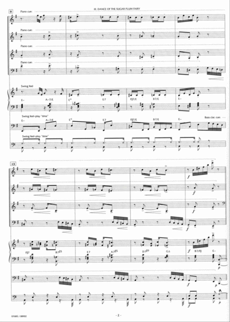 Nutcracker Suite, Part III -- Dance of the Sugar Plum Fairy Small Ensemble scores gallery preview page 3
