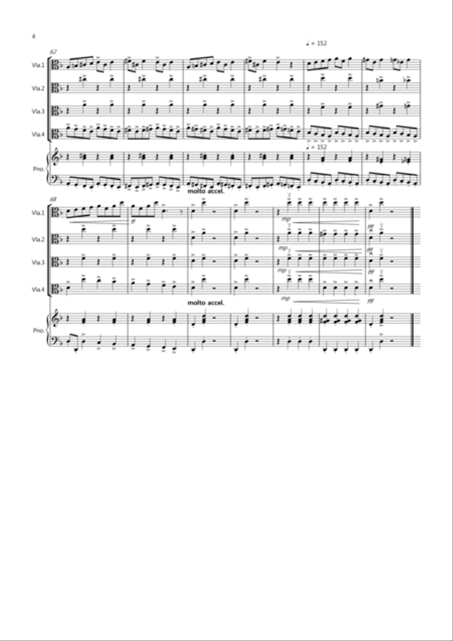 In the Hall of the Mountain King for Viola Quartet Viola Solo scores gallery preview page 4