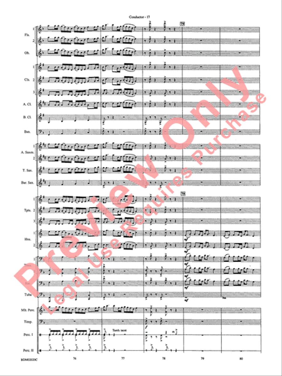 Prairiesong Concert Band scores gallery preview page 20