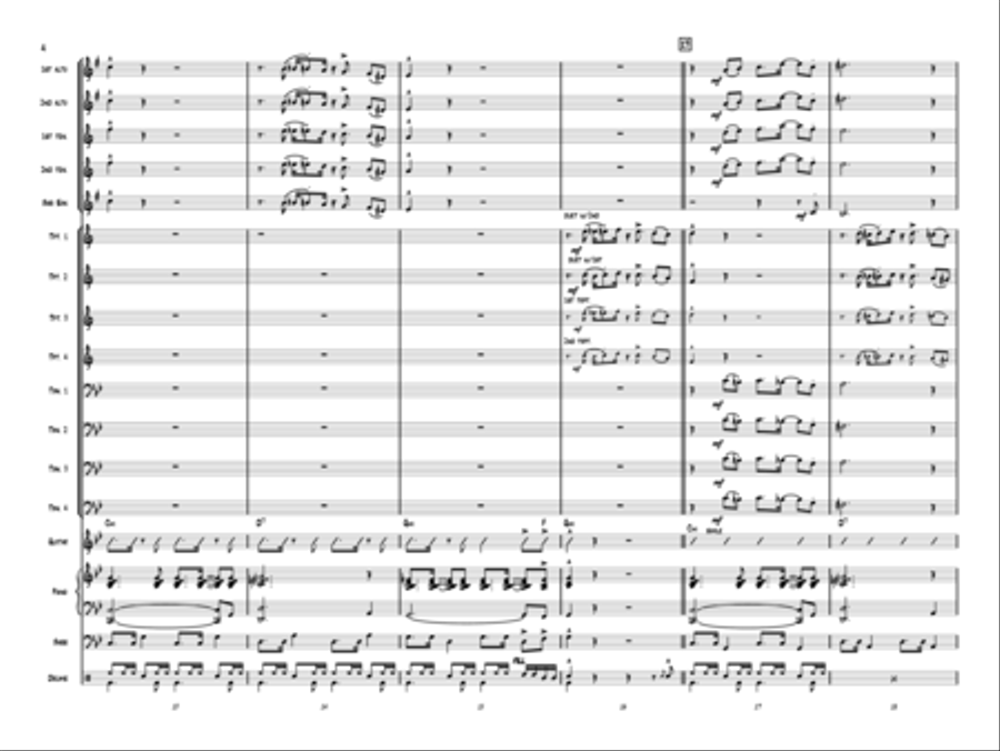 Dance Like No One's Watching Jazz Ensemble - Sheet Music page 4