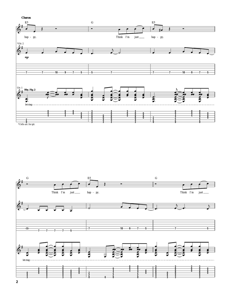 Dumb Dumb Acoustic Guitar scores gallery preview page 2
