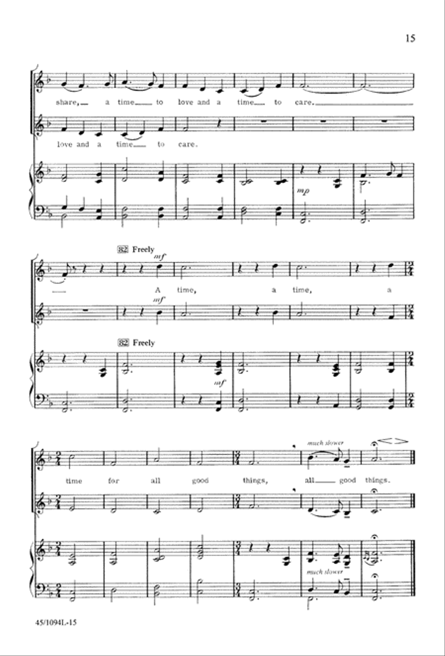10 Anthems for about 10 Singers Unison Choir scores gallery preview page 16