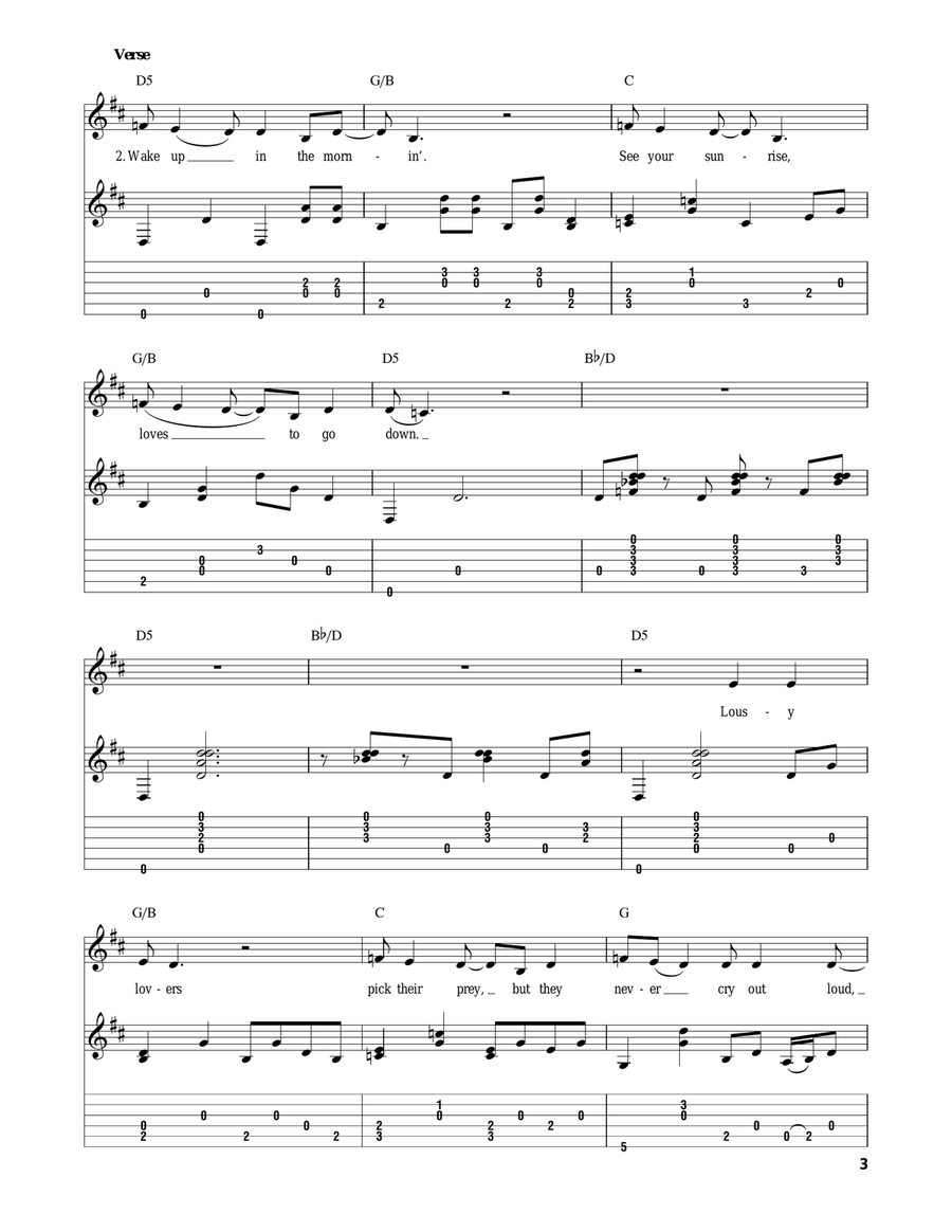 Gold Dust Woman Acoustic Guitar scores gallery preview page 3