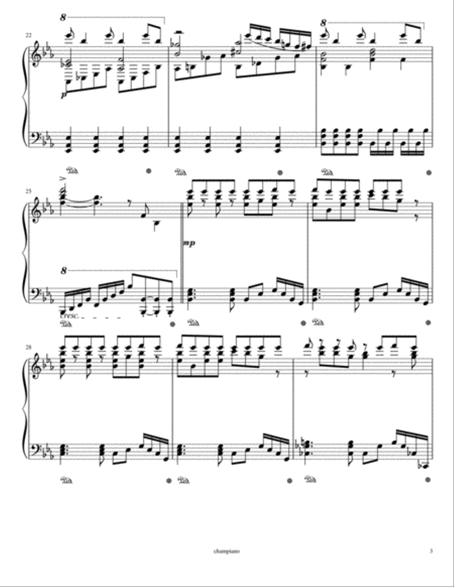 Red Velvet-Power Up (Advanced Piano Arrangement) Easy Piano scores gallery preview page 3