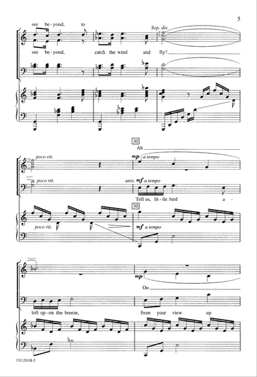 Gentle Bird Gentle Bird 4-Part scores gallery preview page 5