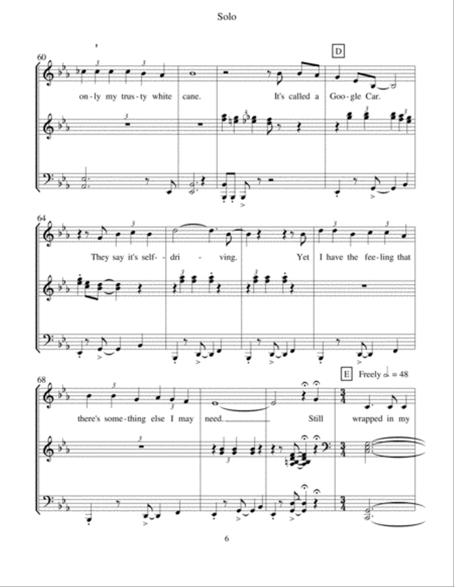 The Glorious Dream: Ballad of the Google Car Choir scores gallery preview page 6