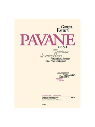 Book cover for Pavane, Op. 50 Pour 4 Saxophones (satb)