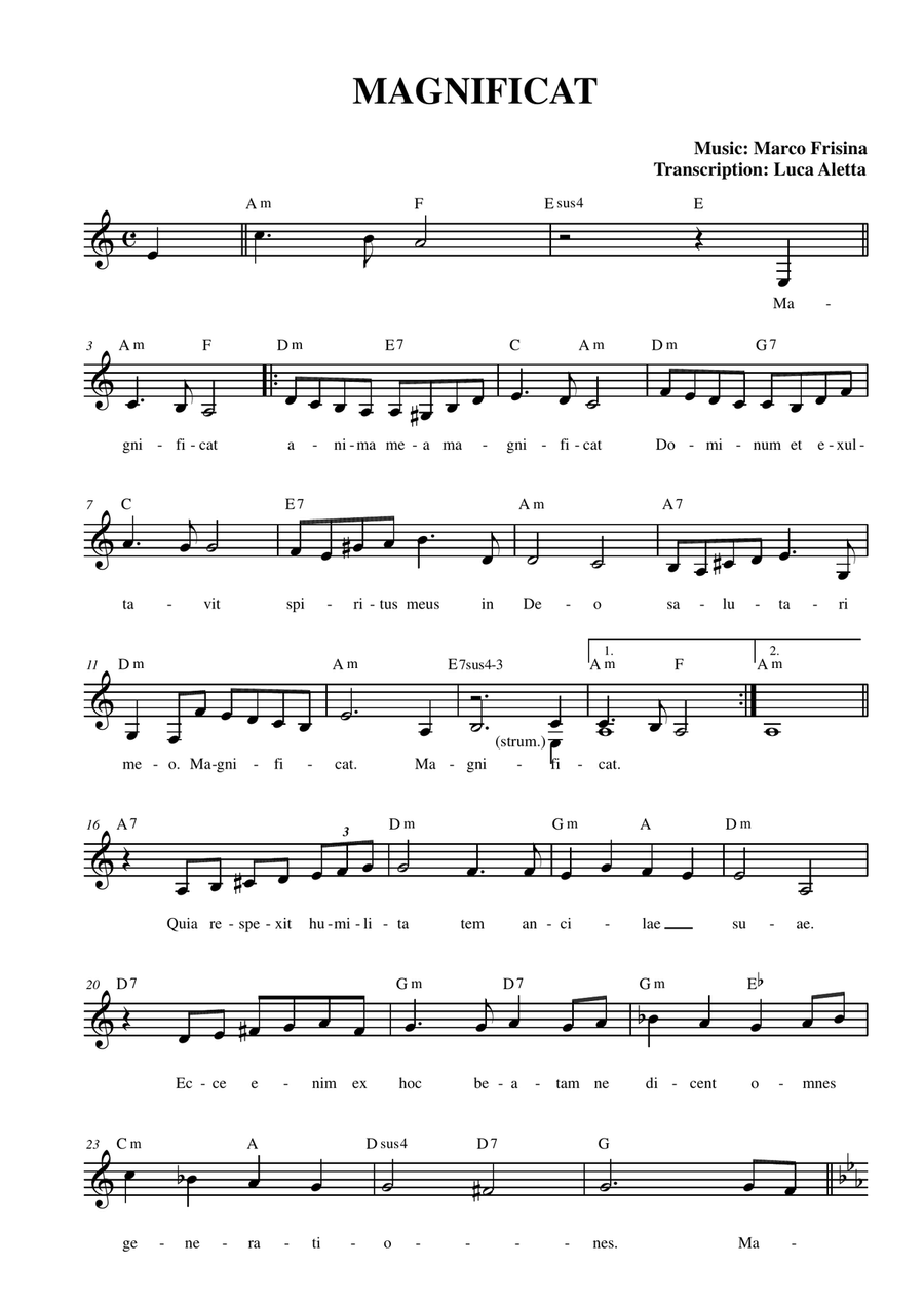 Magnificat Piano, Vocal scores gallery preview page 1