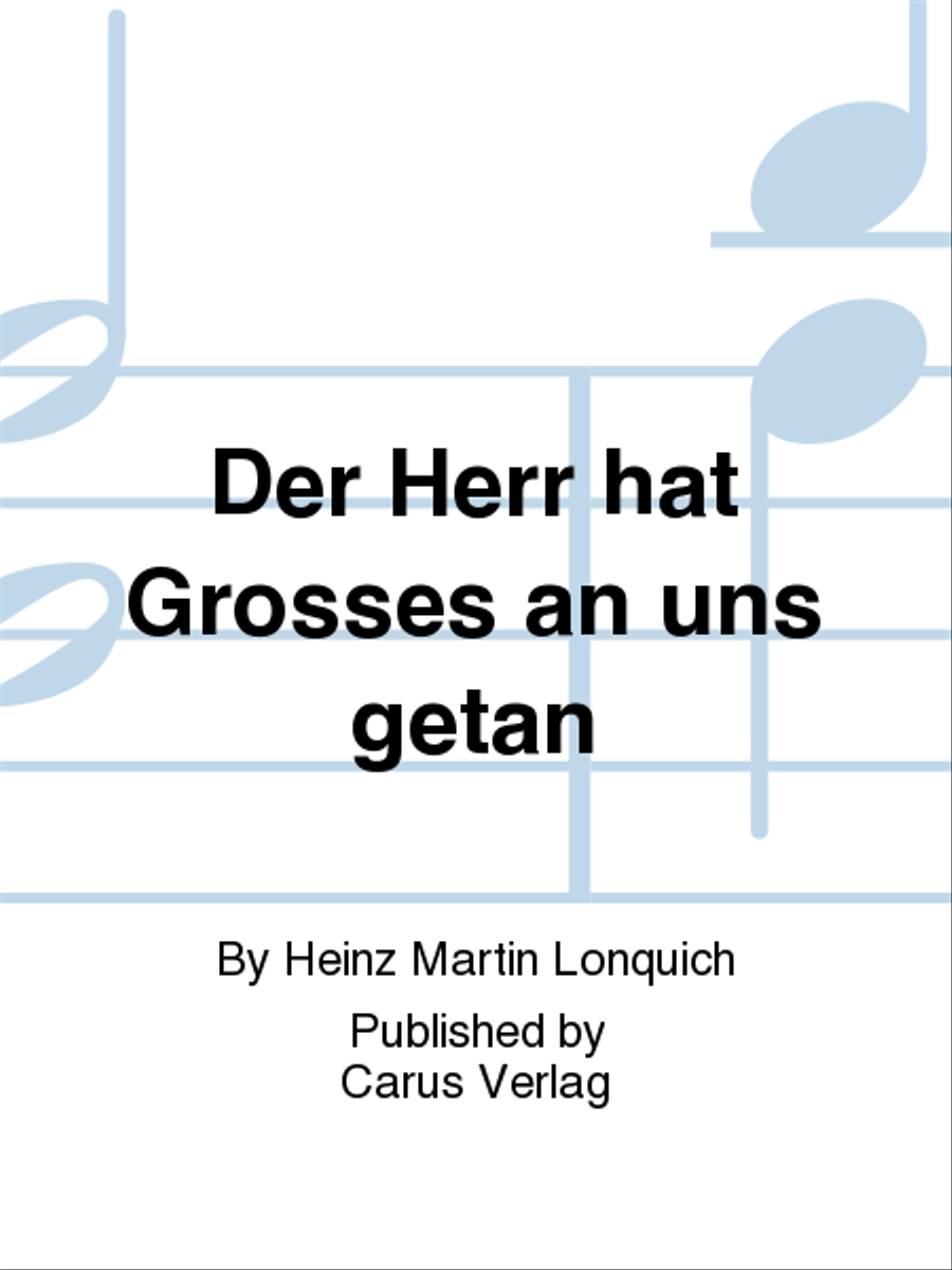Der Herr hat grosses an uns getan SSA scores gallery preview page 1