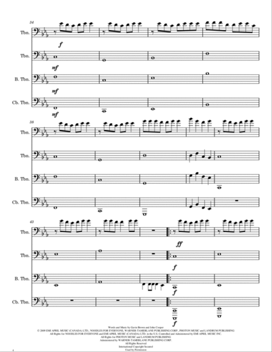 Monster Monster Trombone scores gallery preview page 4
