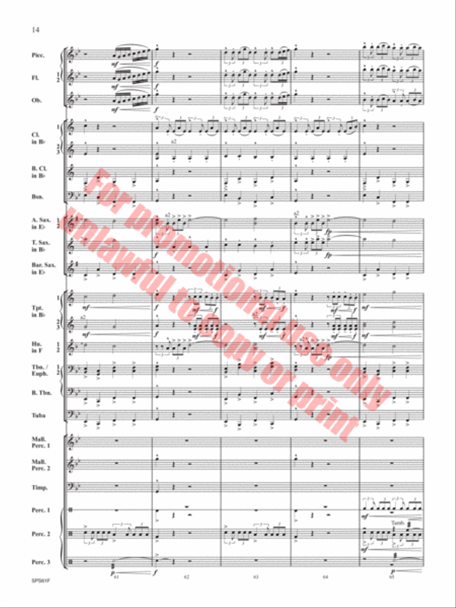 The Lake in the Sky The Lake in the Sky Concert Band scores gallery preview page 15