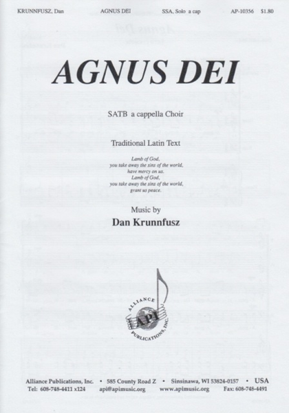 Agnus Dei - SATB choir, a cappella