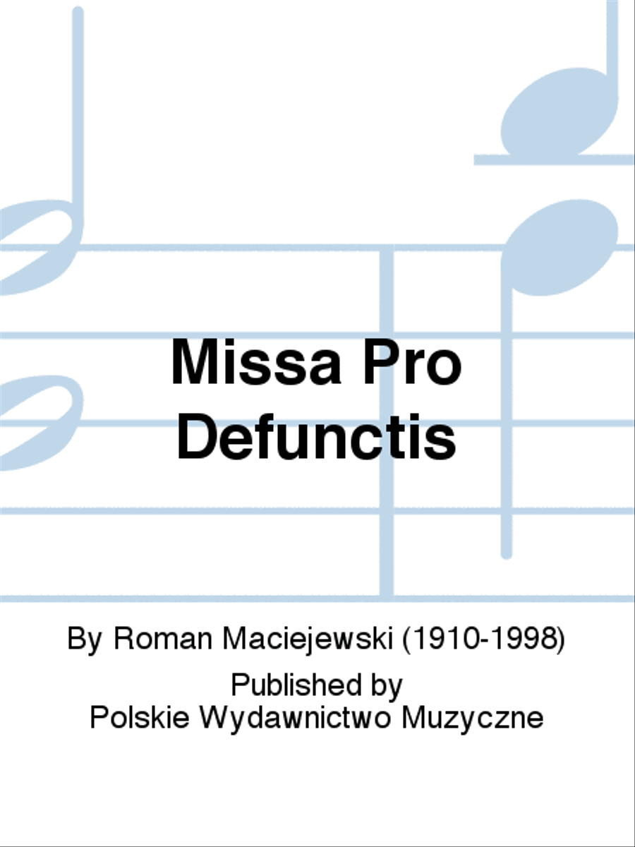 Missa Pro Defunctis