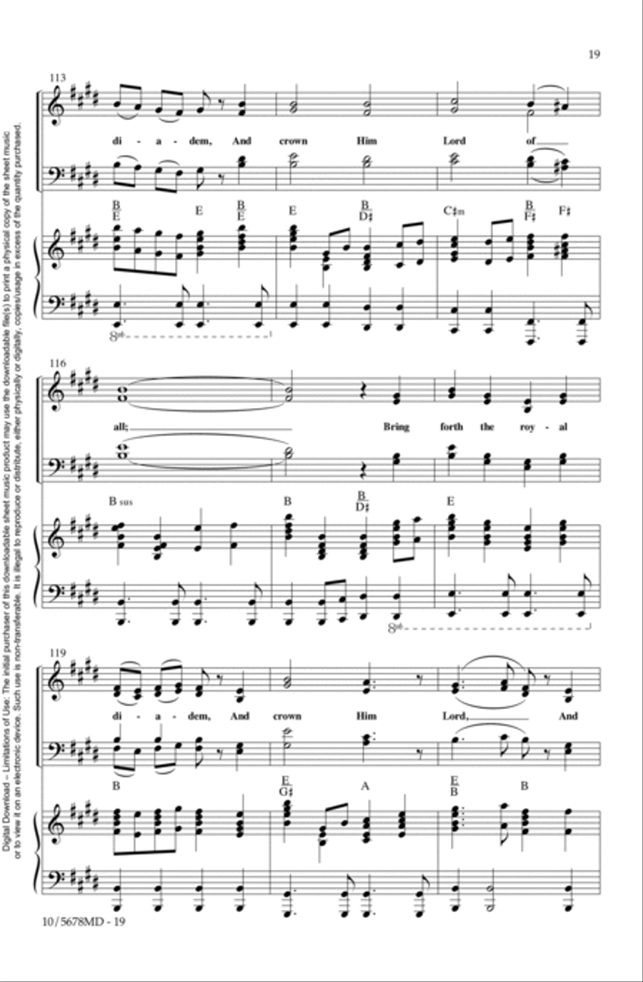 All Hail King Jesus 4-Part scores gallery preview page 19