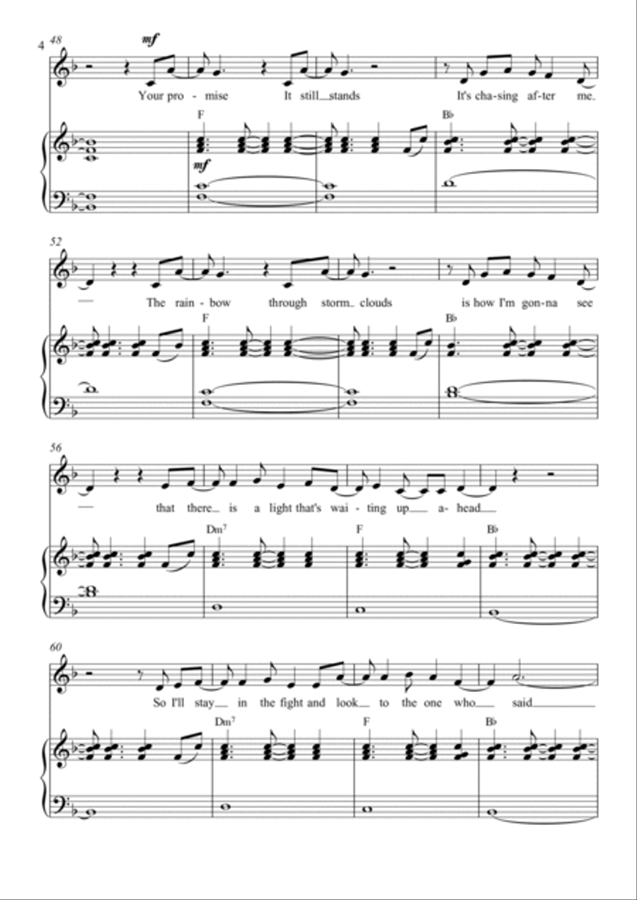 Hold On Hold On Piano, Vocal, Guitar scores gallery preview page 4