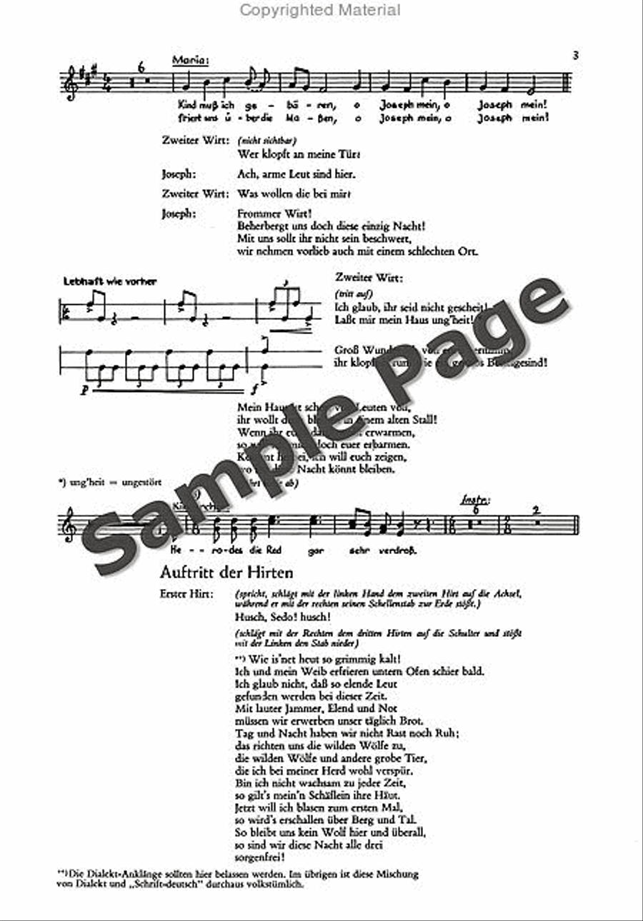 Christkinld-kumedi Speaking Part SSAATB scores gallery preview page 4
