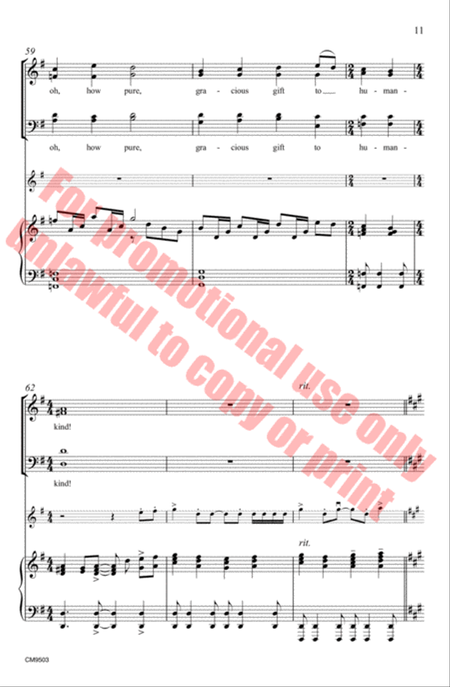 A Celtic French Carol 4-Part scores gallery preview page 12