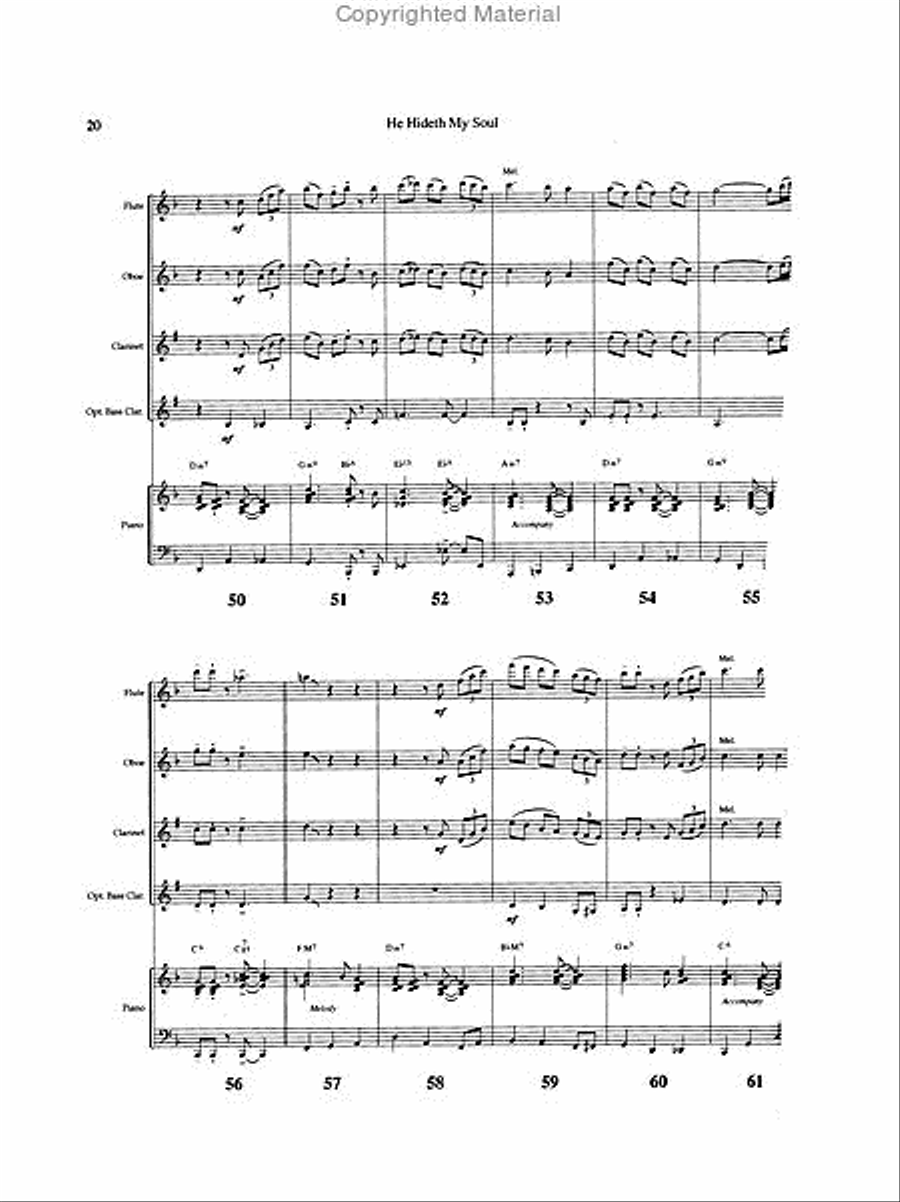 Creative Hymns for Woodwind Trio, Vol. 3 Woodwind Trio scores gallery preview page 4