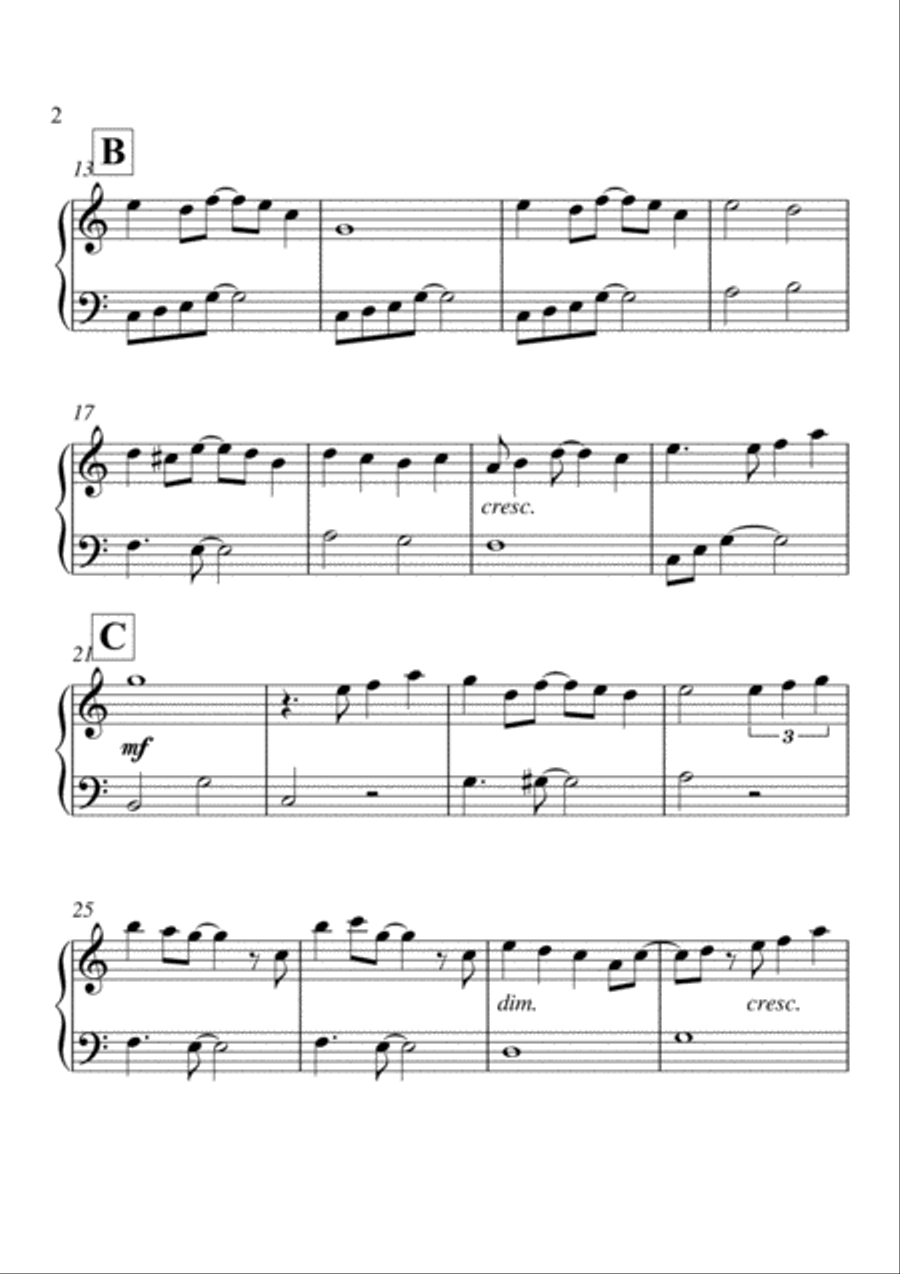 A Whole New World (from 'Aladdin') Easy Piano scores gallery preview page 2