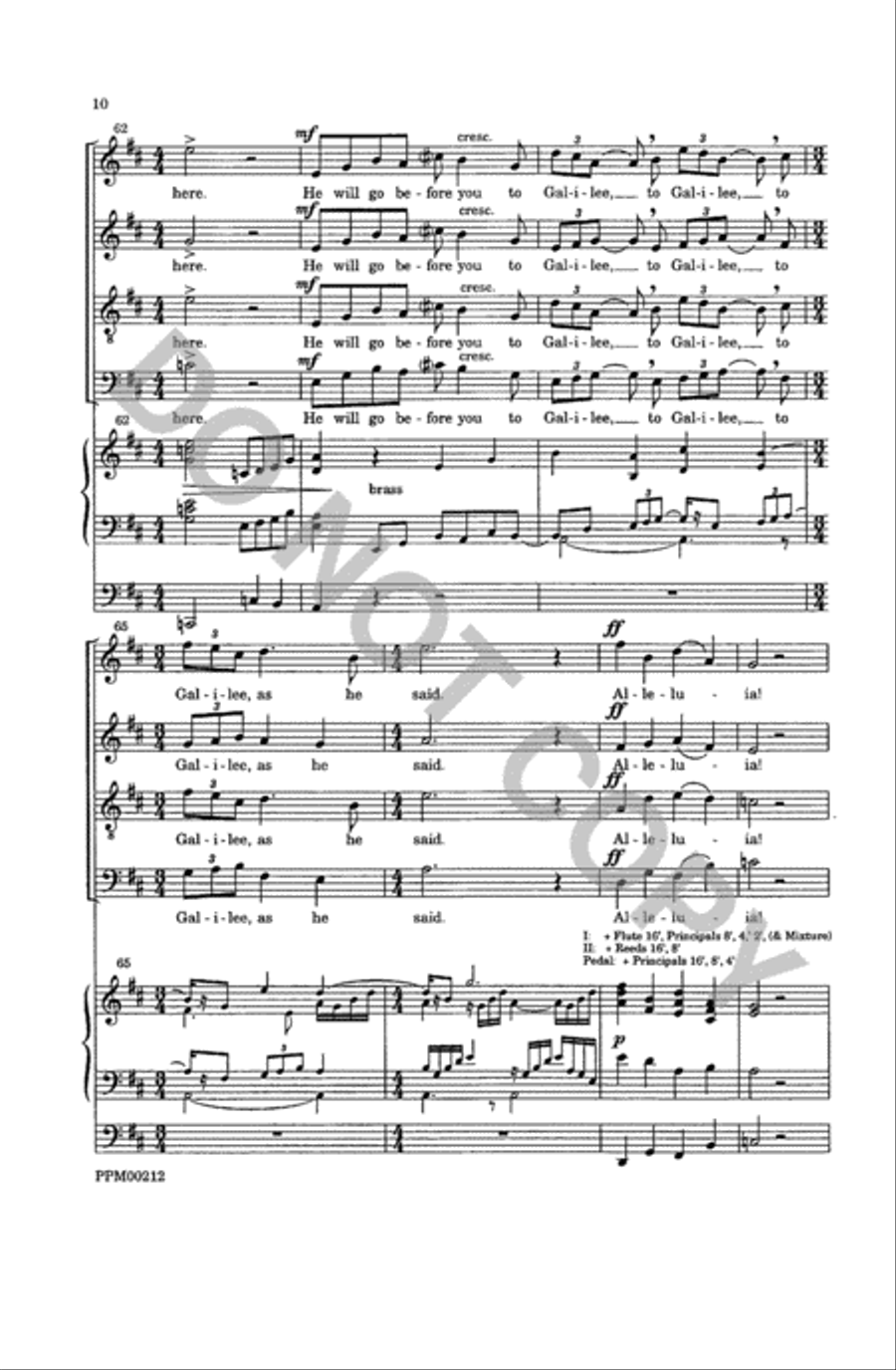 Three Days Had Passed 4-Part scores gallery preview page 11