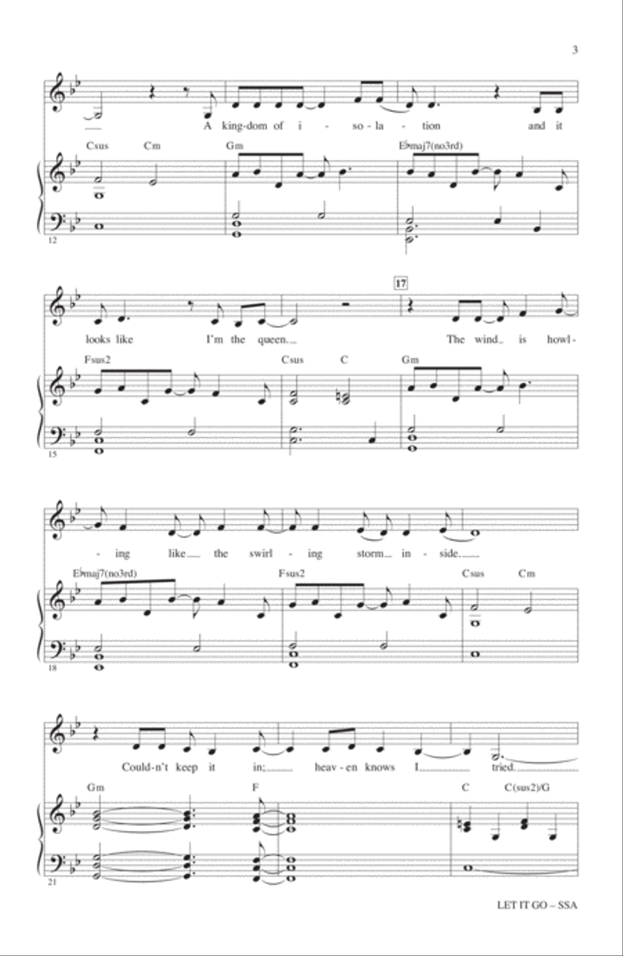 Let It Go SSA scores gallery preview page 2