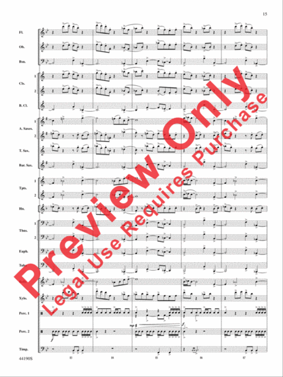 Dynamo Concert Band scores gallery preview page 16