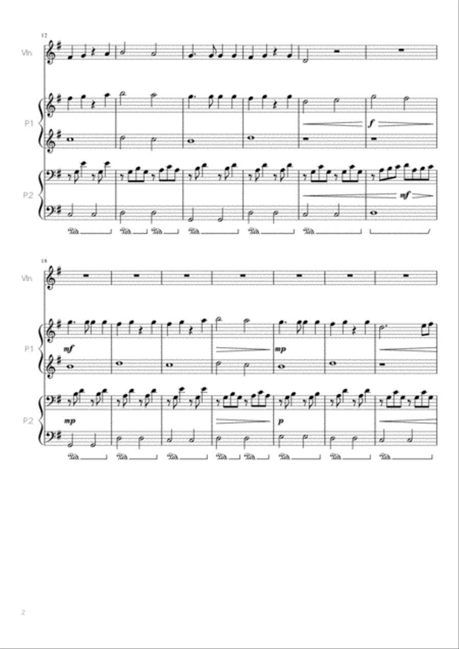 My Heart Will Go On (Love Theme from Titanic) String Duet scores gallery preview page 2