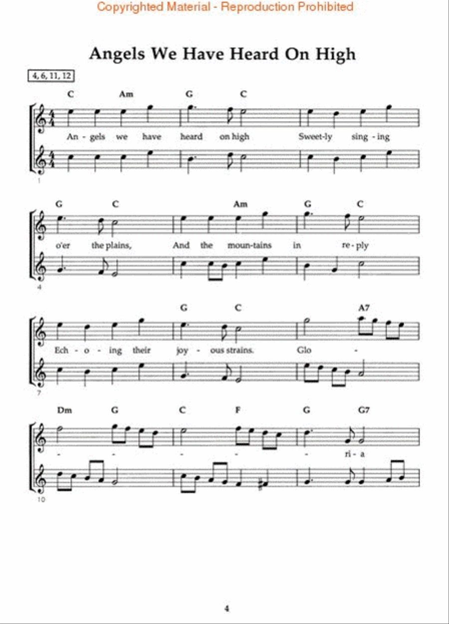Christmas for 1, 2 or 3 Guitars Guitar Ensemble scores gallery preview page 2